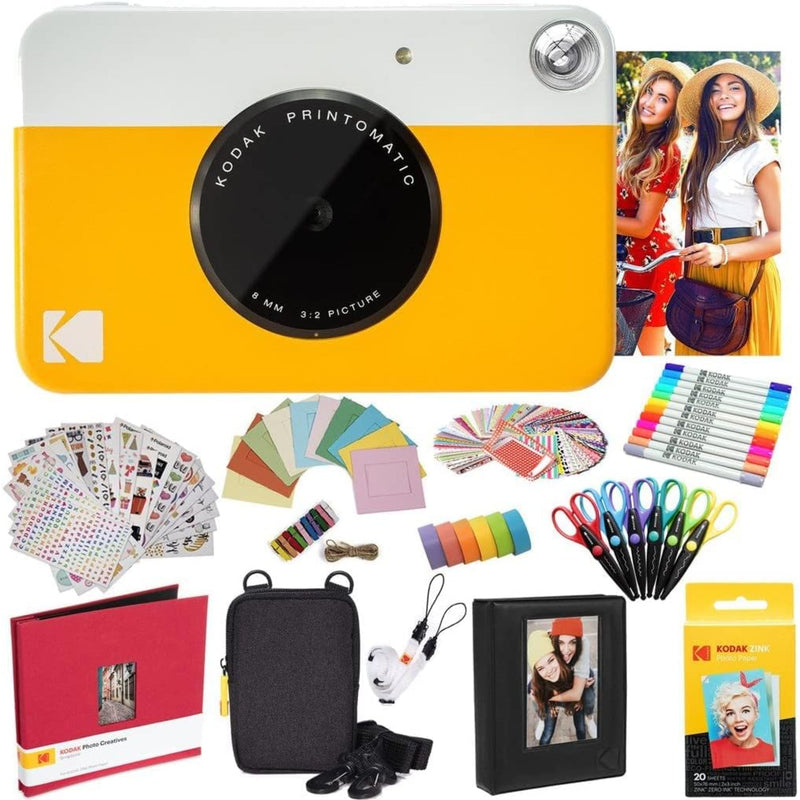 Kodak Printomatic Instant Print Camera & Photo Paper (20 Sheets) All-in-one Bundle