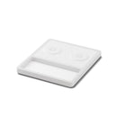 DUO TRAY White - 2-in-1 MagSafe Rustic White Wireless Charger with USB-C and A Ports Support