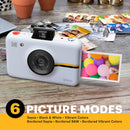 Kodak Step Digital Instant Camera with 10MP Image Sensor, ZINK Zero Ink Technology (White)