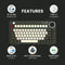 Azio FOQO Pro Wireless Keyboard