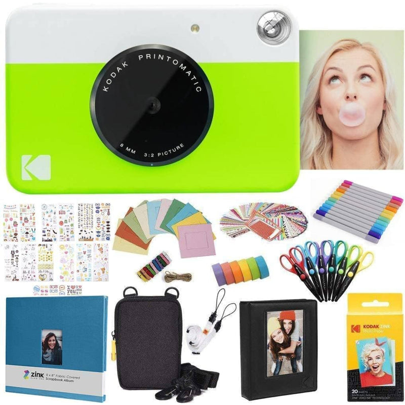 Kodak Printomatic Instant Print Camera & Photo Paper (20 Sheets) All-in-one Bundle