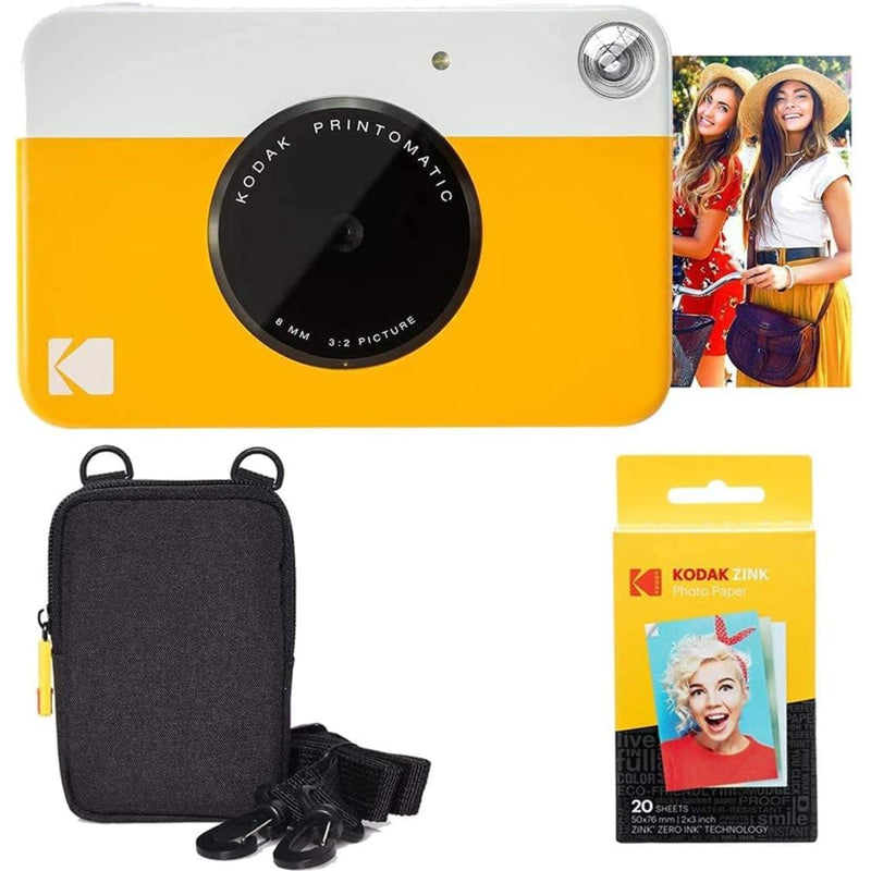 Kodak Printomatic Instant Print Camera & Zink Photo Paper (20 Sheets) Basic Bundle