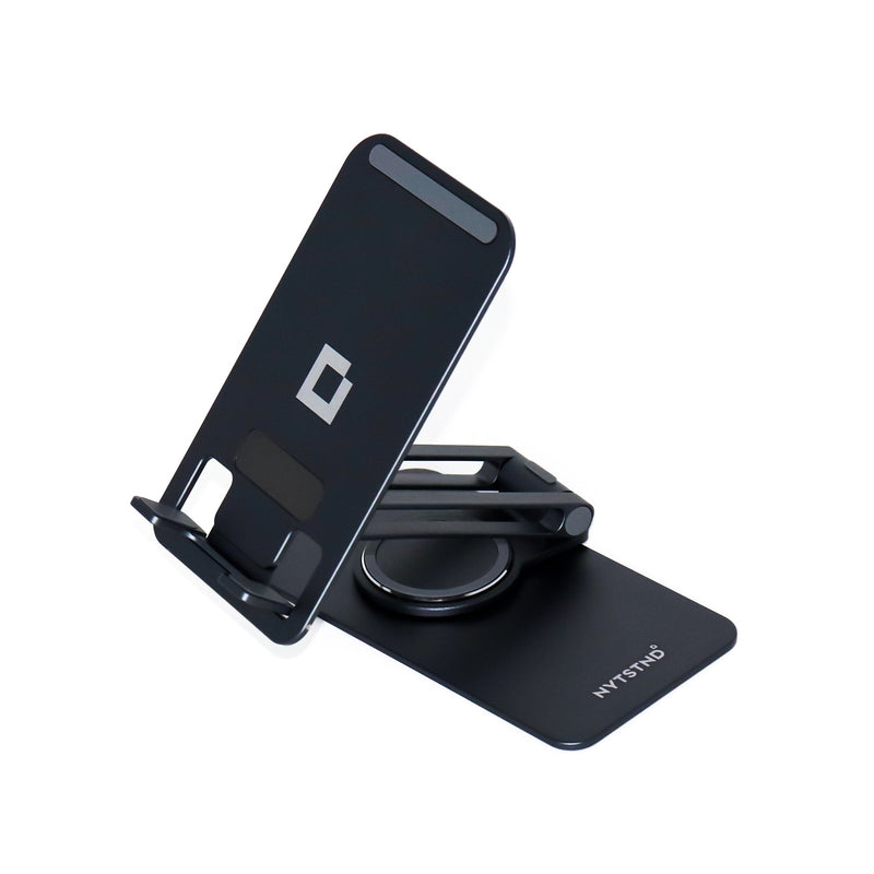 360° Rotatable Aluminum Alloy Phone and Mini Tablet Stand with Silicone Pad