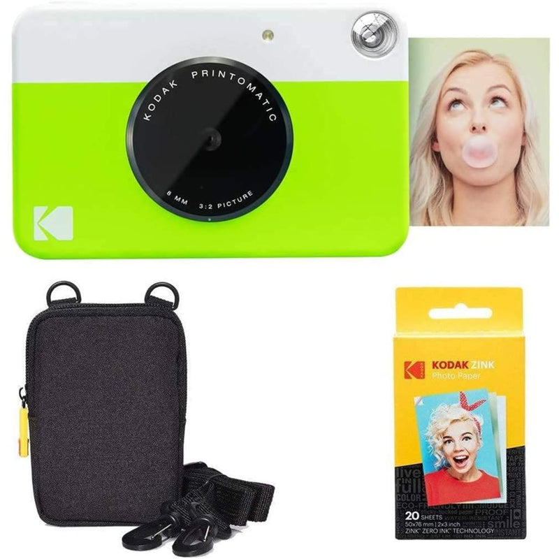 Kodak Printomatic Instant Print Camera & Zink Photo Paper (20 Sheets) Basic Bundle