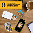 Kodak Step Slim Mobile Color Instant Photo Printer 2x3” (White), Compatible with iOS and Android