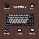 Azio IZO Wireless Keyboard (Red Switch)