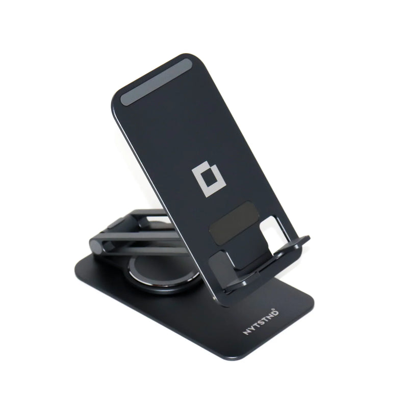 360° Rotatable Aluminum Alloy Phone and Mini Tablet Stand with Silicone Pad